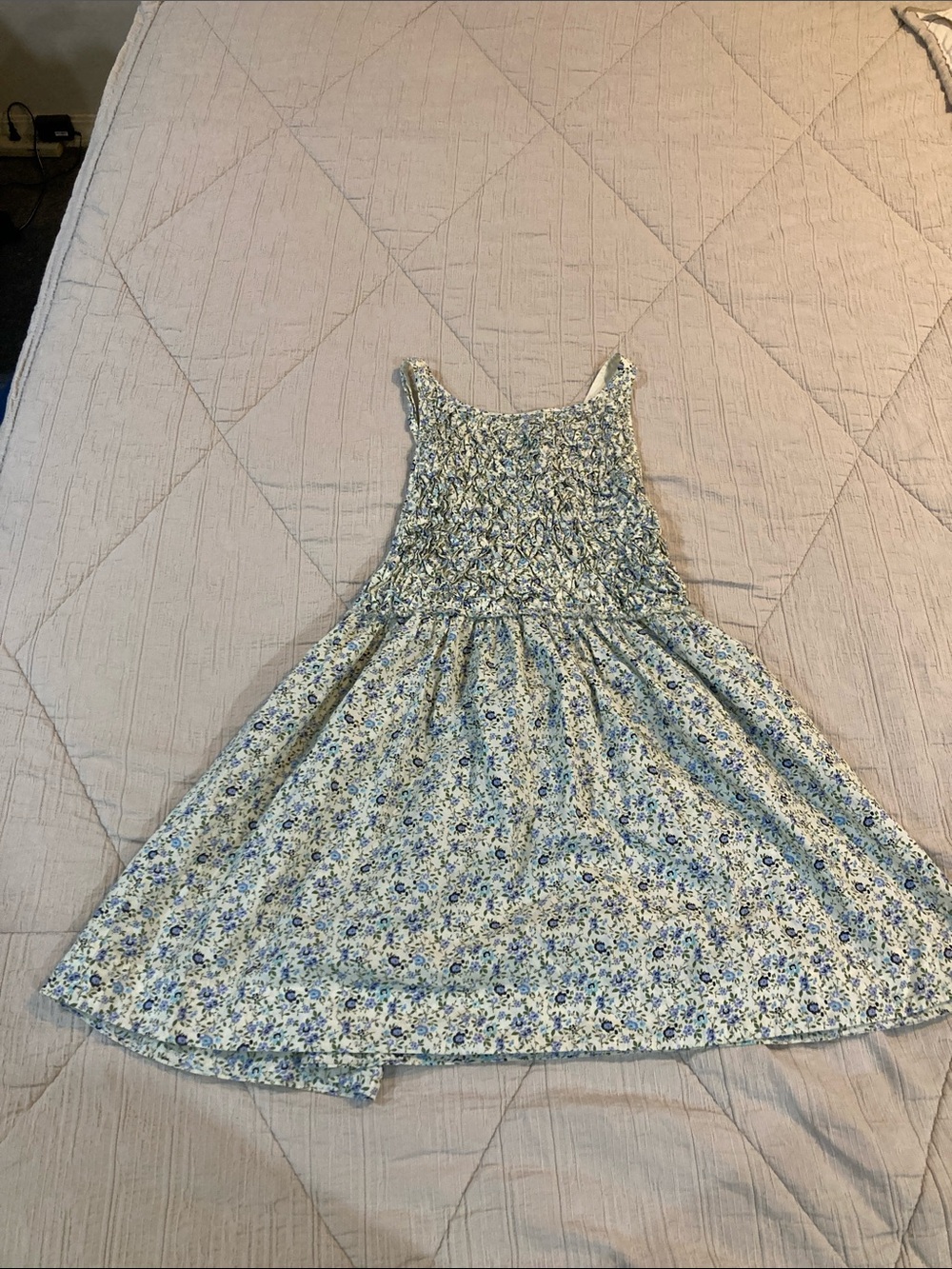 Free People Blue Floral Smocked Sundress